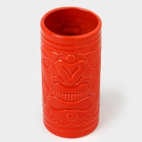 Стакан для коктейлей "Тики остров" красный