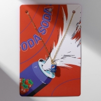 Кулон &laquo;Прелесть&raquo; газировка, цвет синий в золоте, 40 см