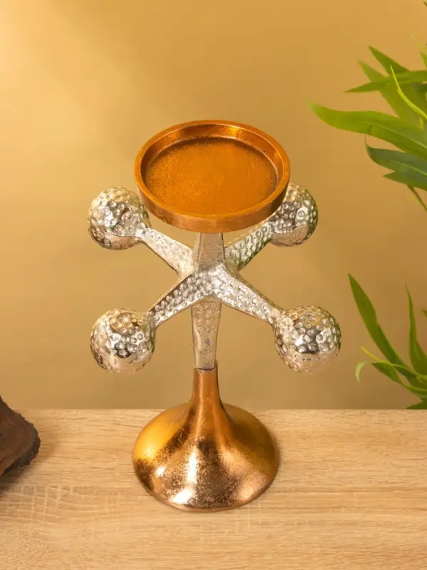 Подсвечник &laquo;Морская звезда&raquo;, 20.5&times;20.5&times;26 см, алюминий