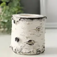 Подсвечник "Березка" размер 7х7 см, гипс, с декором