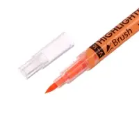 Маркер текстовыделитель 0.5-3.5 мм ErichKrause Visioline V-16 Brush Neon, двухсторонний, оранжевый неон, чернила на водной основе