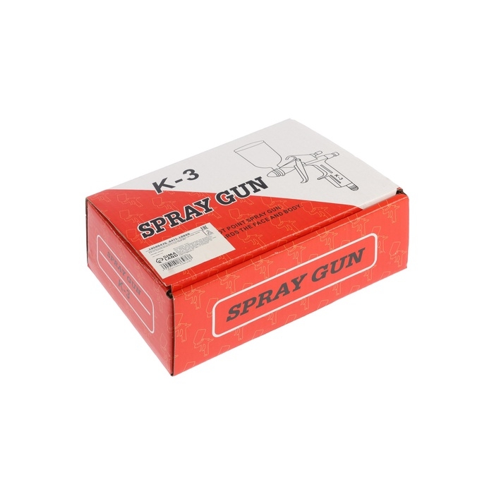 Краскораспылитель пневматический ТУНДРА, до 4 бар, сопло 0.8 мм, верхний бачок 0.1 л