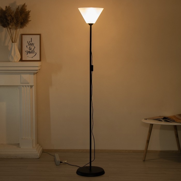 Торшер "Изи" 1х15Вт Е27 МОДЕЛЬ: BR 01006 черный/прозрачный