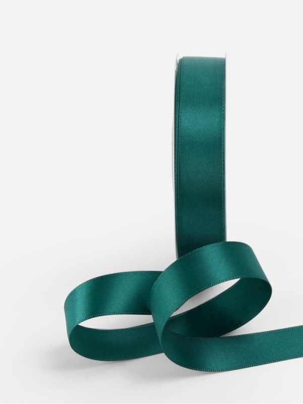 Лента атласная двухсторонняя №0589 20мм*25&plusmn;1м изумрудный TR