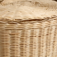Корзина для белья с крышкой, 35х35х40 см, ротанг