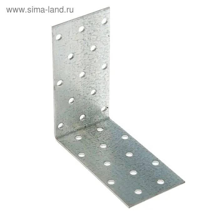 Уголок крепёжный 100 х 100 х 50 х 2 мм, оцинкованный