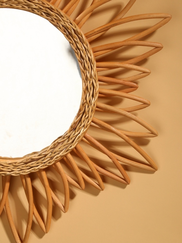 Зеркало настенное, 60х60х3 см, ротанг Зеркало настенное, 60х60х3 см, ротанг