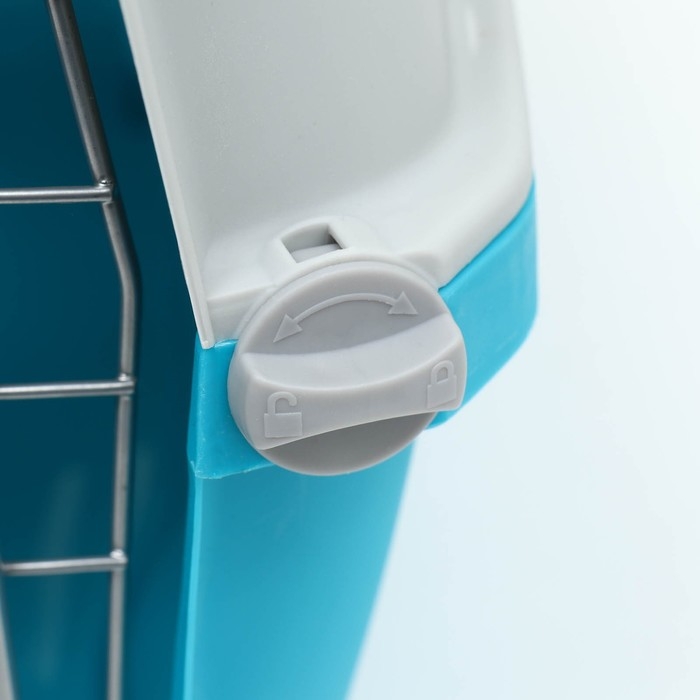 Переноска для животных пластиковая 47 х 30 х 35 см, вес до 9 кг, синяя