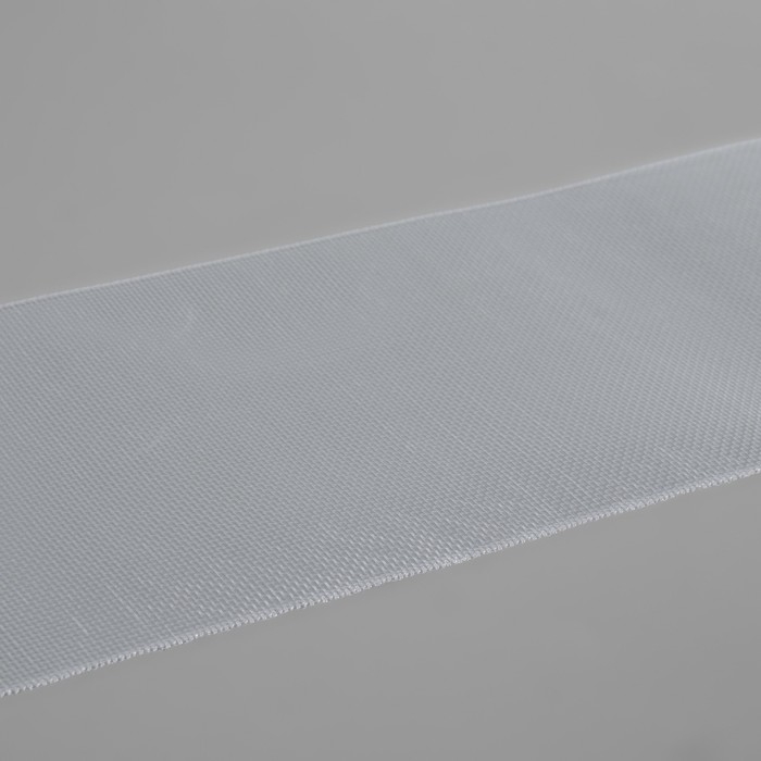 Шторная лента люверсная, органза, 10 см, 50 &plusmn; 1 м, цвет прозрачный