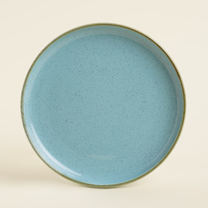 Набор тарелок фарфоровых SL Home &laquo;Аззура&raquo;, d=18 см, цвет бирюзовый