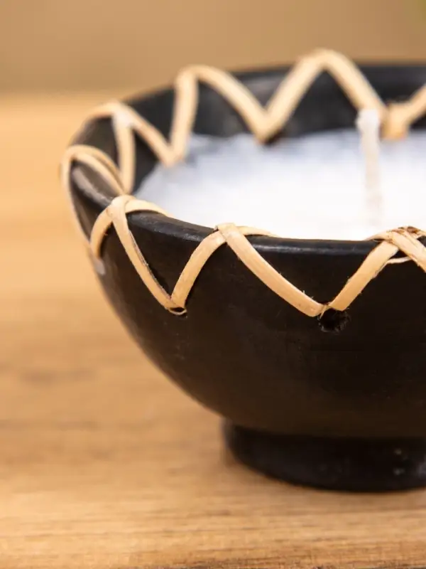 Свеча в керамической чаше, 9х9х5 см