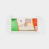 Полка для ванной 29*12,5*10 см, цвет белый