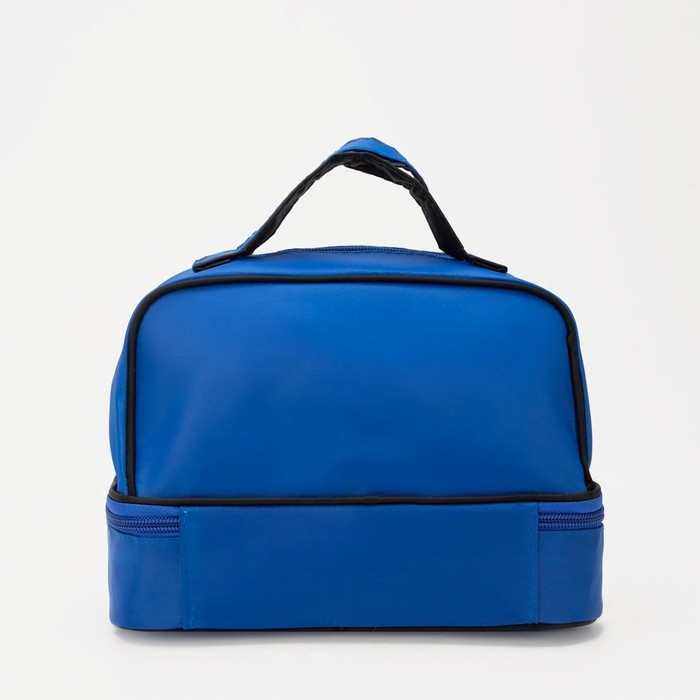 Косметичка, 2 отдела на молниях, цвет синий Косметичка, 2 отдела на молниях, цвет синий