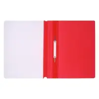 Папка-скоросшиватель Calligrata, А4, 120 мкм, красная, прозрачный верх