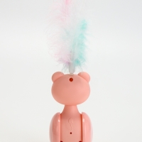 Игрушка-неваляшка с пером под лакомство, 11 х 6 см, Микс цветов Игрушка-неваляшка с пером под лакомство, 11 х 6 см, Микс цветов