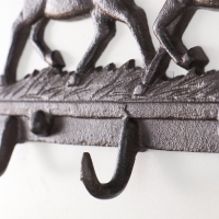 Крючки декоративные чугун "Двойка коней" 30х4х18 см