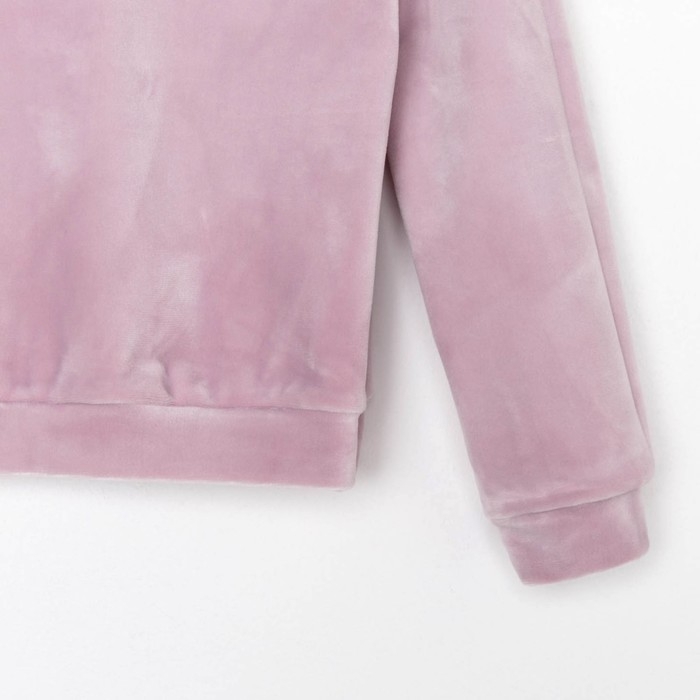 Костюм детский (толстовка, брюки) KAFTAN "Basic line" размер 32 (110-116см), лиловый