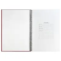 Ежедневник Notera Maxi, недатированный, красный