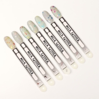 Гель лак для ногтей, &laquo;MILK GLITTER&raquo;, 3-х фазный, 8мл, LED/UV, цвет прозрачный (02)