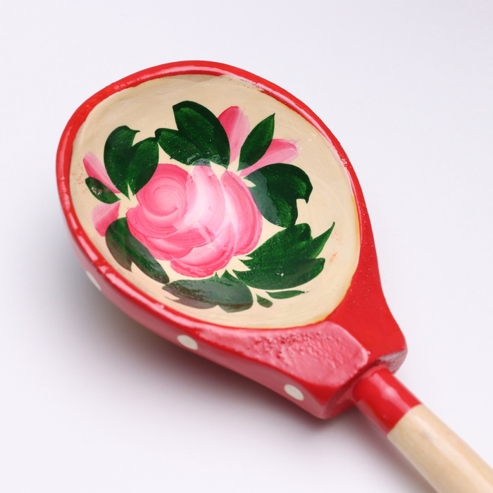 Ложка полубаская  &laquo;Матрёшка&raquo;, 19&times;6 см, микс