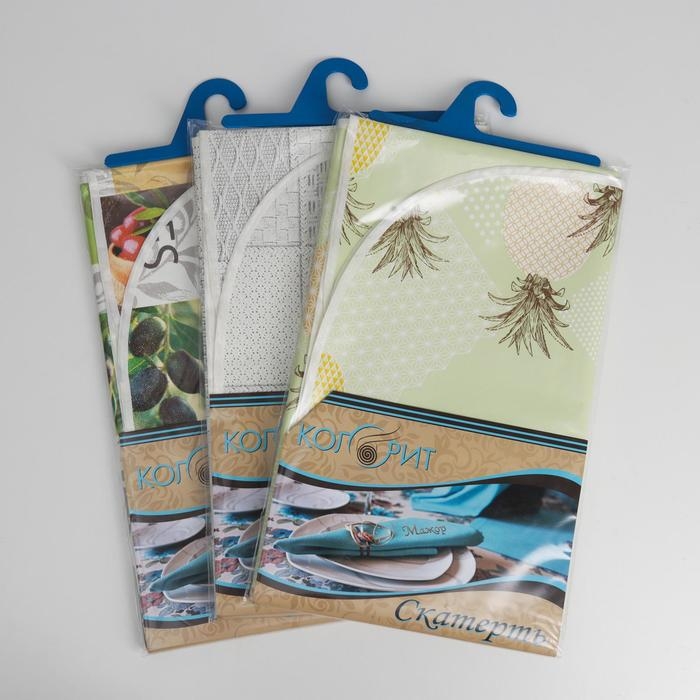 Скатерть на нетканой основе многоразовая с бейкой «Мажор», 135×110(+/-5) см, цвет микс Скатерть на нетканой основе многоразовая с бейкой «Мажор», 135×110(+/-5) см, цвет микс