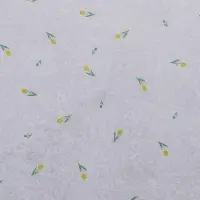 Бумага упаковочная тишью, &laquo;Цветы&raquo;, розовый, 50 см &times; 70 см 17 грамм