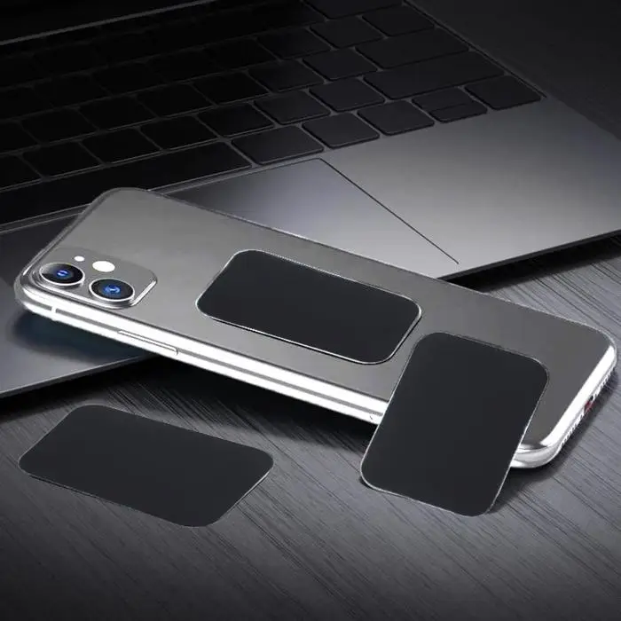 Пластина для магнитных держателей, 3.8&times;5 см, самоклеящаяся, черная