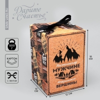 Коробка подарочная складная, упаковка, «Настоящему мужчине», 12 х 18 х 12 см Коробка подарочная складная, упаковка, «Настоящему мужчине», 12 х 18 х 12 см