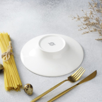 Тарелка фарфоровая для пасты Magistro &laquo;Бланш&raquo;, 200 мл, d=20,5 см, цвет белый