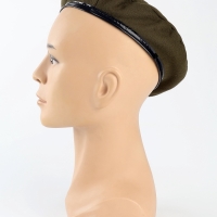 Берет военного, цвет тёмно-зелёный