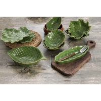 Салатник Доляна &laquo;Лист&raquo;, 450 мл, 24,7&times;15,2 см, цвет зелёный