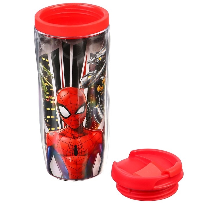 Термостакан &laquo;Человек-паук&raquo;, 350 мл
