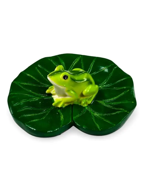 Садовая фигура 10 х 11 х 6 см  водоплавающая  "Лягушка"
