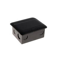 Розетка выдвижная, 16А, двухместная, цвет черный Розетка выдвижная, 16А, двухместная, цвет черный