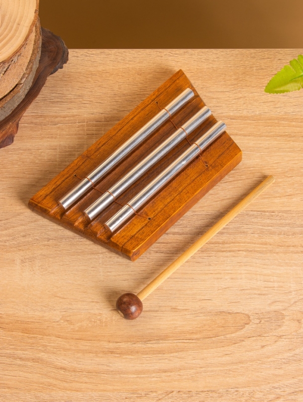 Сувенирный музыкальный инструмент "Ксилофон" махагон, алюминий, 18х9х3 см