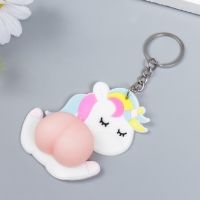 Брелок резина "Единорожка с попкой" 8х4 см