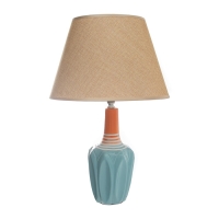 Настольная лампа с абажуром RISALUX &laquo;Аззуро&raquo;, Е27, 40 Вт, 30&times;30&times;45 см