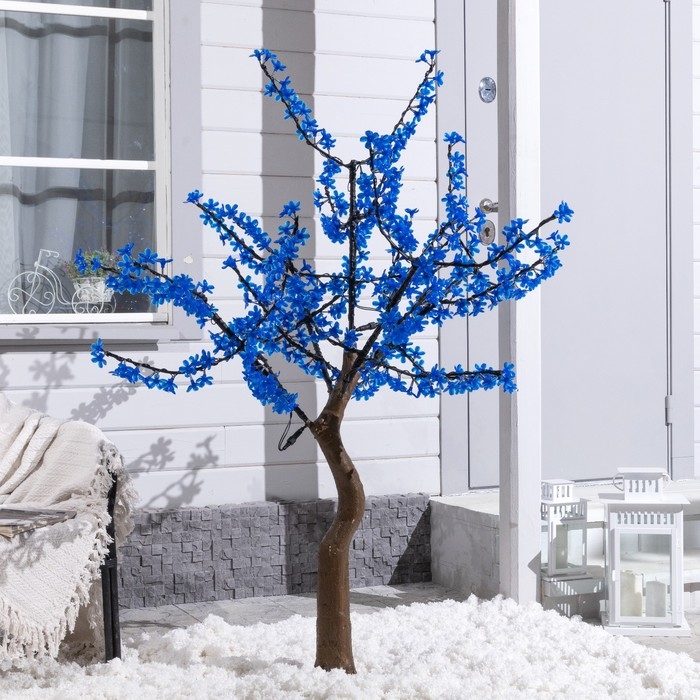 Светодиодное дерево &laquo;Сакура&raquo; 1.5 м, 540 LED, постоянное свечение, 220 В, свечение синее