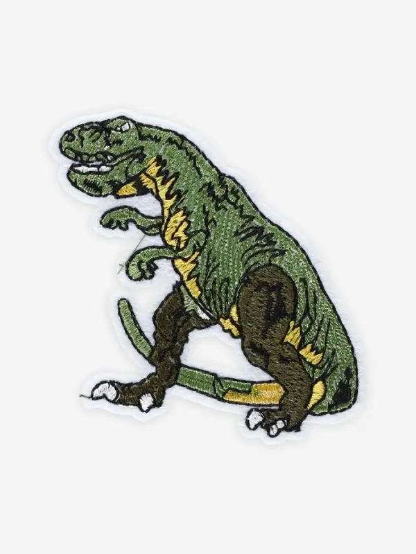 Термоаппликация &laquo;Динозавр&raquo;, 7&times;6.5 см, зелёная