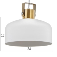 Светильник BayerLux 34871/1 E27 40Вт белый 23х23х21-121 см