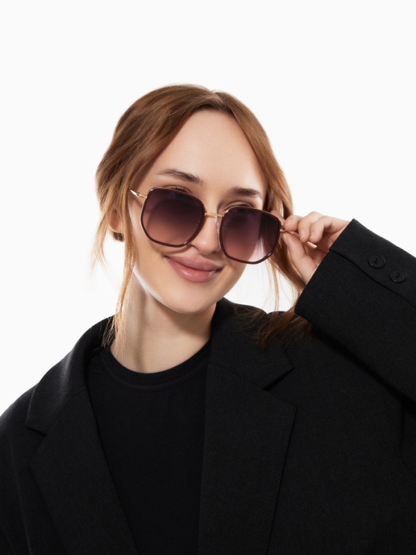 Очки солнцезащитные uv 400, дужка 14 см, ширина 13 см, линза 5.1&times;5.7 см