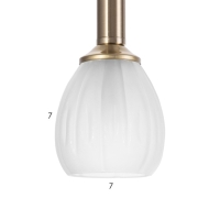 Светильник "Жаклин" 1х3Вт G4 Бронза 20х20х180см