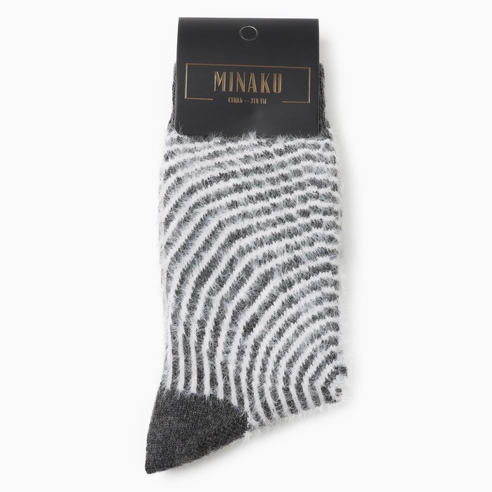 Носки женские махровые MINAKU, цвет серый, р-р 36-41