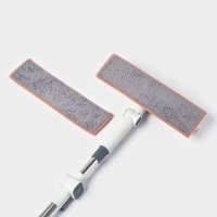 Оконная швабра с креплением на липучке 30х8 см, длина 103-145 см, 2 насадки, 45+180 поворот   107959