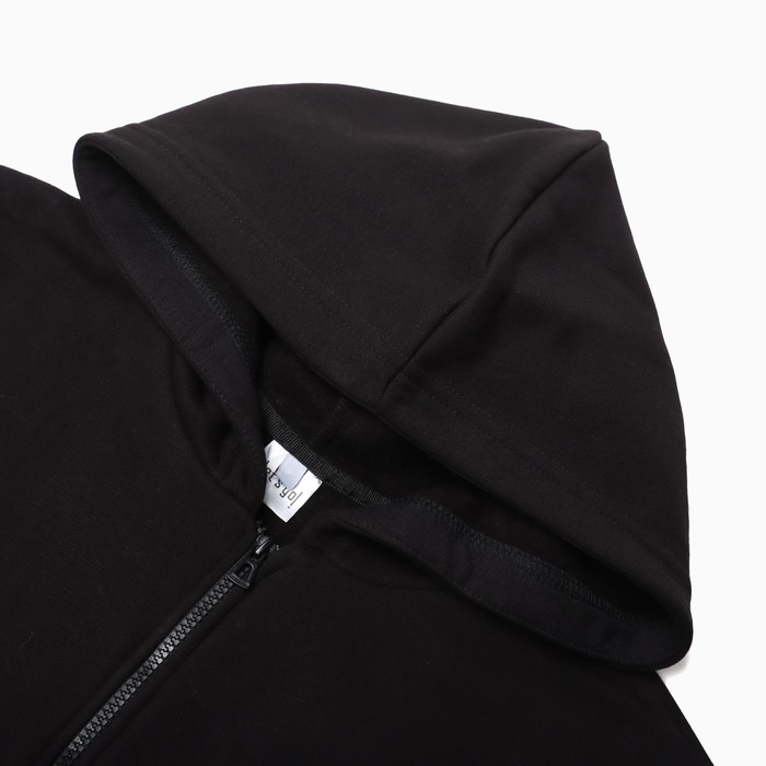 Толстовка с начёсом, цвет чёрный, размер 46 Толстовка с начёсом, цвет чёрный, размер 46