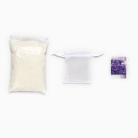 Аромасаше своими руками. Набор для создания ароматической фигурки из соевого воска &laquo;Цветы с блестками&raquo;