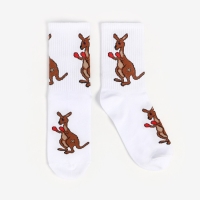 Носки женские, цвет белый/кенгуру, размер 25