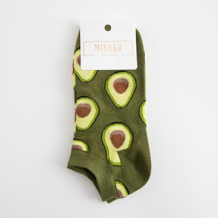 Носки укороченные MINAKU «Авокадо», размер 36-41 (23-27 см) Носки укороченные MINAKU «Авокадо», размер 36-41 (23-27 см)