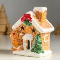 Сувенир керамика свет "Пряничка у домика" МИКС 8,5х6х11,5 см