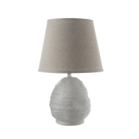 Настольная лампа с абажуром RISALUX &laquo;Аризона&raquo;, 1&times;40 Вт, Е27, серый, 20&times;20&times;32 см